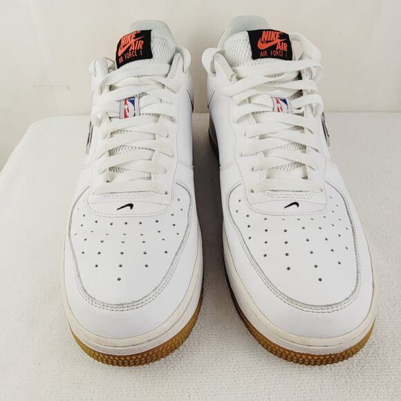 Nike Air Force One Low NBA LV8 white bright crimson sneakers Size 12.5 men main image 4